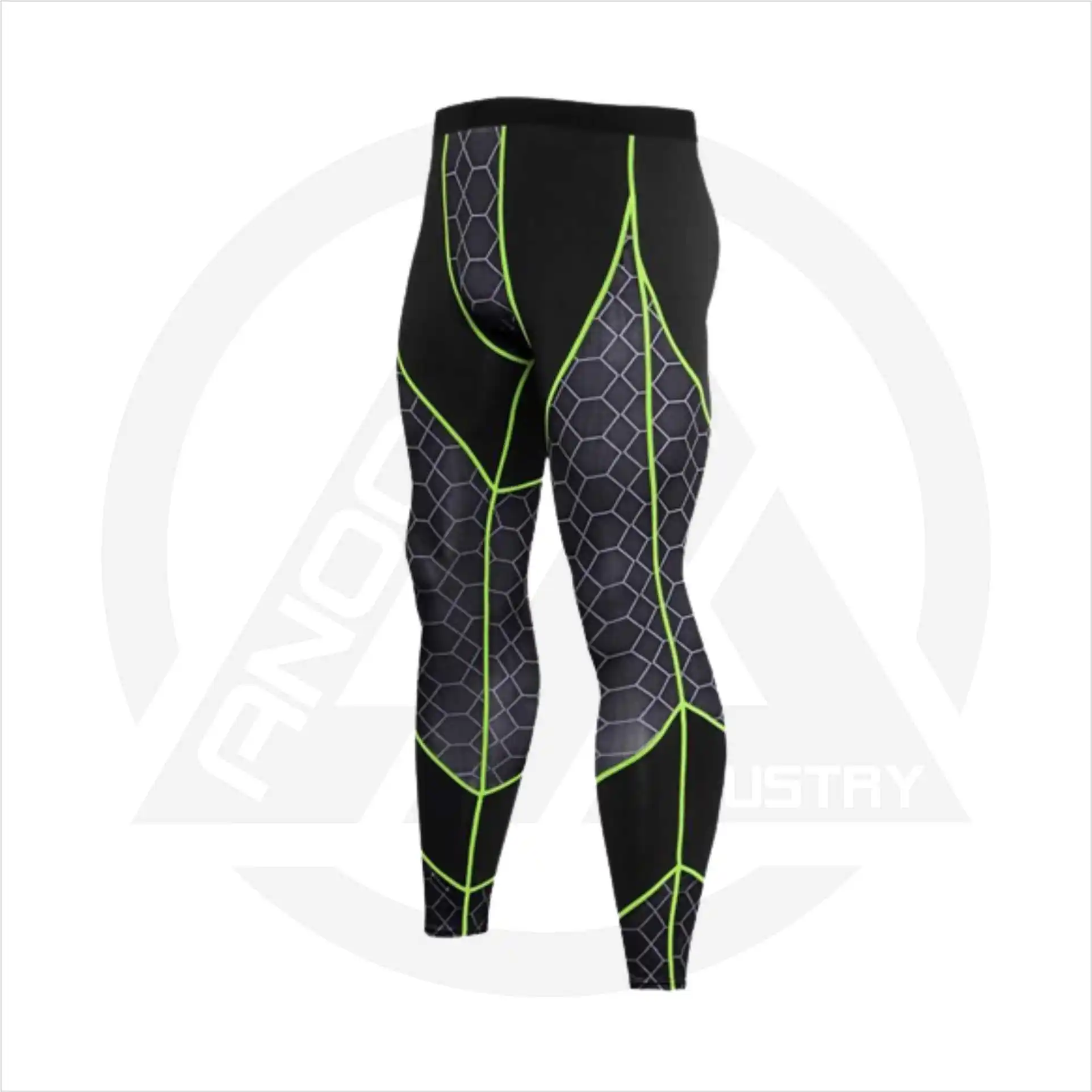 Active Gym Wear Private Label Compression Tights Mid-Waist Logo Workout / Yoga Tights For Men OEM As Per Demand