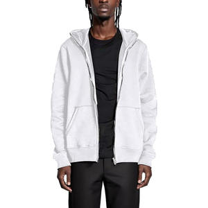 Sweats à capuche zippés lourds zippés Fabricant de sweats à capuche zippés vierges personnalisés Sweat à capuche zippé en éponge française surdimensionné à double fermeture éclair - Product Image 2