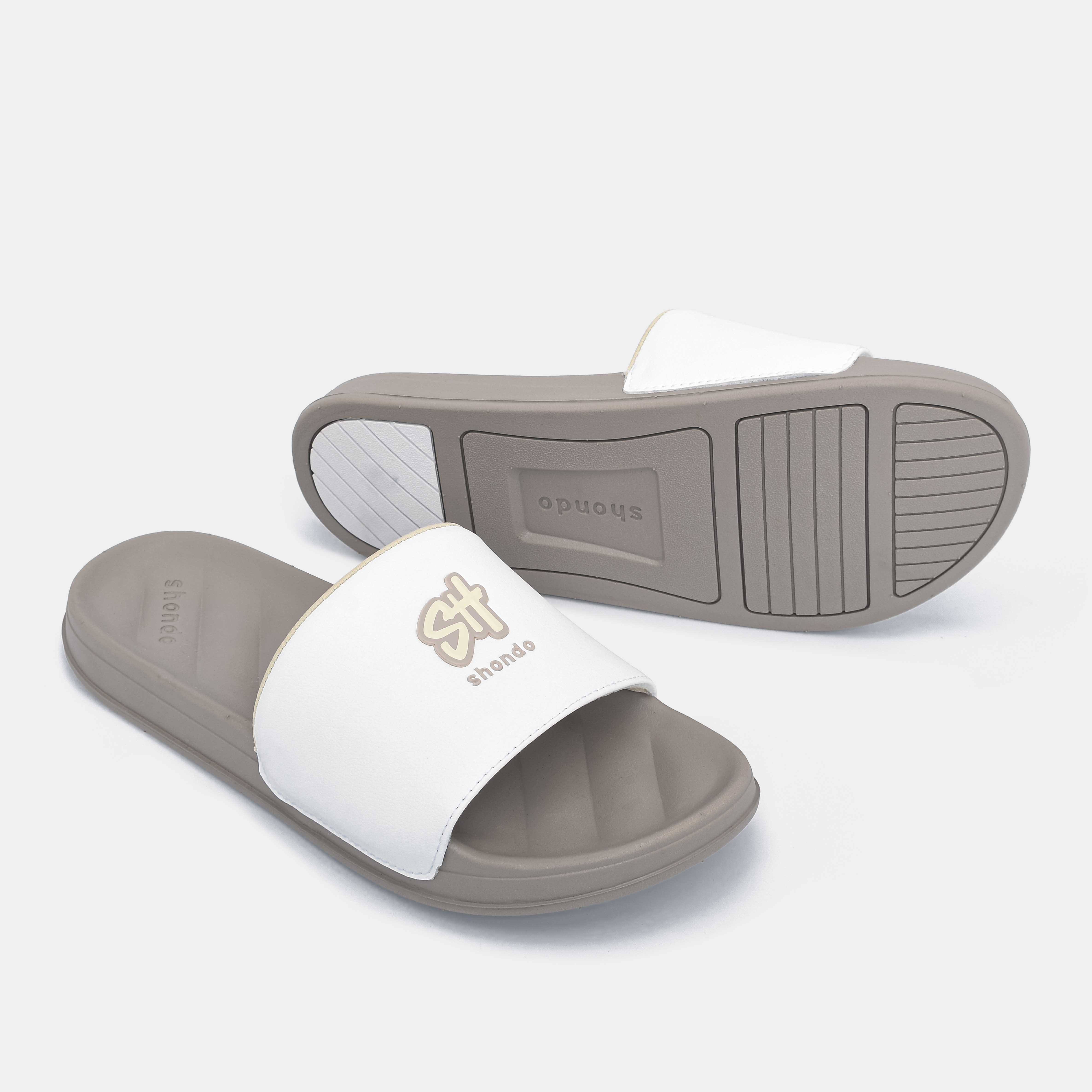 สีน้ำตาลและสีขาว