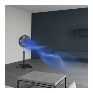 เทอร์โบเอสเซนเชียล 45W พัดลมตั้งพื้นสีดำขนาด 40 ซม. พร้อมใบพัด 5 ใบ ดีไซน์แบบทาวเวอร์และแบบตั้งพื้น รุ่น VU3110F0 - Product Image 6