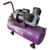 220V Haute Qualité 4.5HP Sans Huile Double Têtes Portable Mini Air Compresseur Air Booster Pompe avec 50 litres réservoir