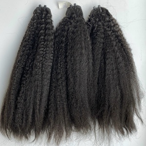 Vente en gros Cheveux bruts droits crépus vietnamiens de Hairvietnam Extension de tissage de cheveux vierges cambodgiens non traités Couleur naturelle - Product Image 6
