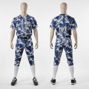 Wholesale Blue Digital Camo Baseball Uniform Durable Polyester Sublimated Sportswear for Men and Youth <b>Teams</b> - Product Image 1