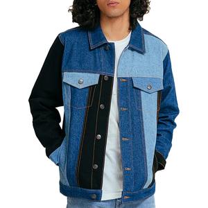 Chaqueta vaquera para hombre de alta calidad OEM al por mayor, ropa de moda de invierno lavable personalizada con lana y material de tela - Product Image 1