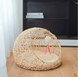 ที่นอนสัตว์เลี้ยงแบบทำด้วยมือทำจากหวายที่นอนสัตว์เลี้ยงสำหรับแมวสุนัขธรรมชาติเตียงแมวบ้านสัตว์เลี้ยงหวายทำมือผลิตในเวียดนาม - Product Image 6