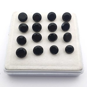 High Quality Natural Black <b>Onyx</b> Briolette Gemstone Loose Cut Round Shape for DIY Jewelry for Rings Pendant <b>Necklace</b> Making - Product Image 2