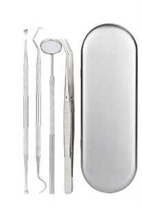 Conjunto de instrumentos de diagnóstico dental básico de acero inoxidable - Product Image 4