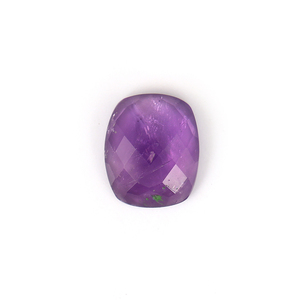 Cojín de amatista púrpura natural en forma de piedra preciosa suelta facetada 10X12MM hecho a mano para fabricación de joyería corte facetado - Product Image 1