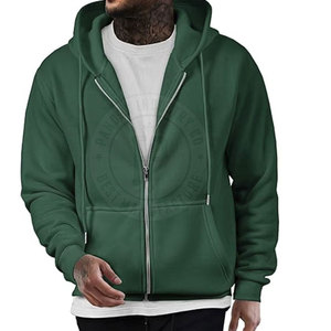 Nouveaux vêtements pour hommes à la mode grande taille sweats à capuche zippés en coton style décontracté hommes sweats à capuche zippés - Product Image 1