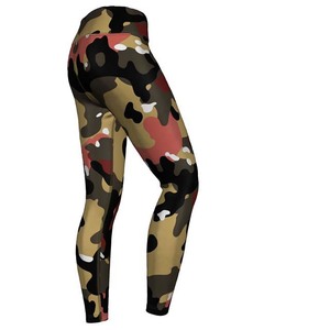 Leggings en polyester spandex respirant à séchage rapide pour femmes, pantalons imprimés à sublimation personnalisée avec service OEM - Product Image 3