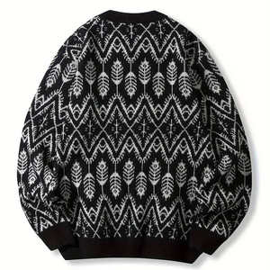 Pulls d'hiver pour hommes de haute qualité, 100% coton respirant, collection de pulls à manches longues, tricotés, tendance, personnalisables - Product Image 2