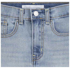 Pantalones Cortos Vaqueros Vintage Rectos de Verano para Mujer, de Cintura Media, con Cuatro Bolsillos, Estilo Casual, Lavado Ácido, Personalizables con Logotipo, OEM, ¡Venta Caliente! - Product Image 6