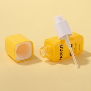 Tùy chỉnh chăm sóc da màu vàng vuông bao bì thủy tinh đặt 30g 40ml <span class=keywords><strong>100ml</strong></span> 120 ml mỹ phẩm Toner Lotion bơm chai và Kem <span class=keywords><strong>Jar</strong></span> - Product Image 5