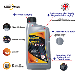 Huile moteur automobile entièrement synthétique LUBEMAXX SAE 5W30, certifiée ACEA, lubrifiant automobile avec additifs - Product Image 2