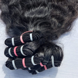 Extensiones de cabello Remy virgen indio, máquina de doble trama, estilos de ondas profundas sueltas naturales, cabello humano 100%, PELOS JERRY - Product Image 2