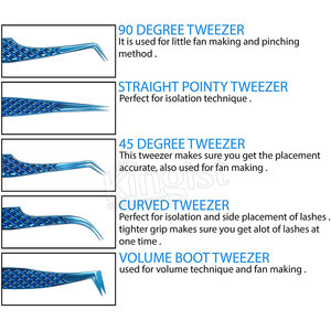 แหนบต่อขนตาสแตนเลสปลายเอียงแบบกำหนดเองที่มีปลายเรียบและมีความแม่นยำทนทานคุณสมบัติสำหรับการใช้งานในชีวิตประจำวัน - Product Image 4