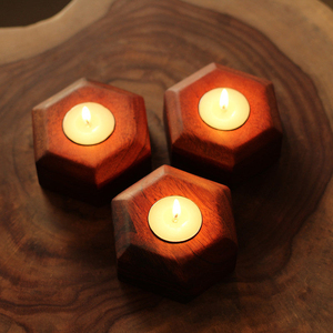Handmade Wooden <b>Candle</b> Stand Perfect for Aromatherapy Candlelit <b>Dinners</b> Home Decor and Gift Use - Product Image 2