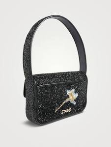 Sac à bandoulière beige style américain à motif ski d'hiver, orné de perles, pour femme, avec sangle rayée, sac à main tendance pour les fêtes, en perles de rocaille - Product Image 6