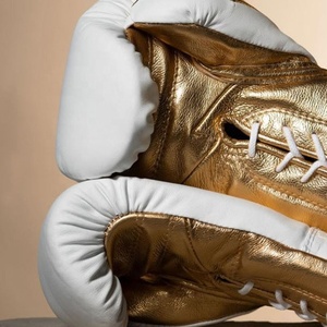 นวมชกมวยพรีเมียม คุณภาพสูง สำหรับผู้ใหญ่ หนังวัวแท้ ปิดแบบตีนตุ๊กแก เหมาะสำหรับมวยไทย MMA คิกบ็อกซิ่ง - Product Image 5