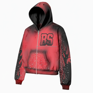 Sweat à capuche zippé à manches longues et séchage rapide pour adultes, matériel de haute qualité pour l'hiver, quantité minimale de commande bas, sweat à capuche surdimensionné pour hommes, vente en gros - Product Image 3