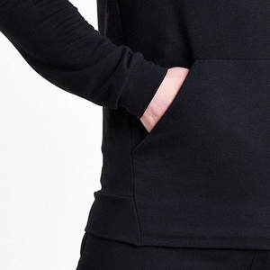 Sweat à capuche en polaire à carreaux unisexe décontracté de qualité supérieure avec des caractéristiques personnalisées teintes en uni pour un port quotidien élégant - Product Image 4