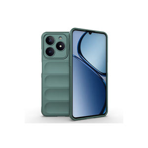 Funda Protectora de Silicona TPU Flexible para Realme C61, Color Verde Oscuro, Diseño Étnico, Brillante, Antigolpes, para 11pro 14 Plus 14pro - Product Image 1