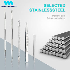 Kit professionnel de curettes et limes à ongles en acier inoxydable double extrémité pour le traitement des ongles incarnés et les soins des pieds - Product Image 6