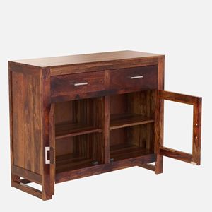 Avian Traditional Design Sheesham Wood Crockery Unit Provincial Teak Finish - Product Image 5