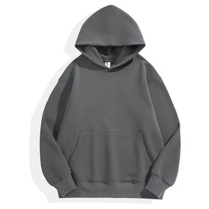 Sweat-shirt à capuche surdimensionné pour homme, durable, personnalisé, respirant, de haute qualité, brodé, uni, teint, automne, 100% coton - Product Image 3