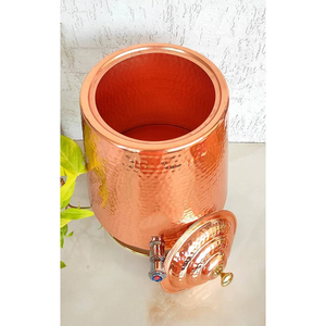 Handmade Polished Copper Water <b>Dispenser</b> Traditional & Modern Manual Home Kitchenware Office Party Restaurant Saniya Handicraft - Product Image 3