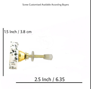 Epic Natural Granite Stone Knob Versatile Cabinet <b>Door</b> & Drawer Pull <b>for</b> Kitchen Bedroom Living Room Villa Hotel & School Use - Product Image 3