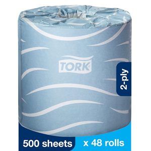 Papel Higiénico Tork Advanced Standard en Rollo, Blanco, 2 Capas, 500 Hojas/Rollo, 48 Rollos/Caja (TM6130S) - Product Image 6