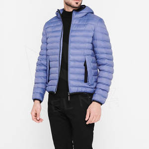 Veste d'hiver matelassée de créateur pour hommes en nylon imperméable avec col montant et rembourrage matelassé à bulles Manteau d'extérieur personnalisé - Product Image 2