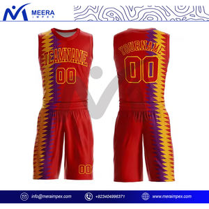 Ensemble maillot et short de basket-ball professionnel uniforme d'équipe personnalisé pour hommes vêtements de sport respirants, durables et élégants pour les joueurs - Product Image 4