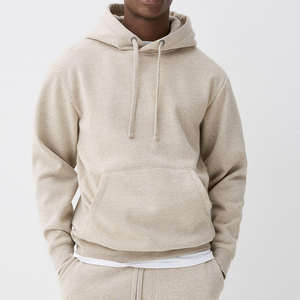 Sudadera con capucha de invierno de lana de algodón 100% pesado personalizada, ajuste Regular, manga larga, diseño bordado, transpirable, secado rápido para hombres - Product Image 3