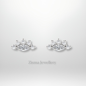 ต่างหูเพชรชั้นดีสุดหรู14K 18K เครื่องประดับเจาะทองคำแท้ห้องปฏิบัติการจริงได้รับการรับรองจาก IGI GIA - Product Image 3