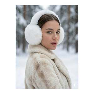 Écouteurs en peluche importés blancs KLK01 - Blanc - Product Image 2