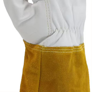 Gants de soudage en cuir de vachette de 14 pouces, très vendus, gants de sécurité industriels, gants de protection pour soudeurs, gants longs en cuir d'hiver - Product Image 5