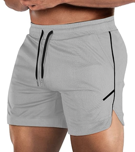 Shorts de sport pour homme, musculation, entraînement, poche zippée, léger, salle de sport, course à pied, sans doublure, logo personnalisé, vente en gros, directement de l'usine, nouveau - Product Image 3