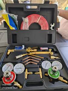 مجموعة شعلة اللحام والقطع المدمجة المحمولة 63-2 من غاز البروبان والأسيتيلين والأكسجين - Product Image 5