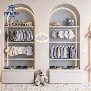 Perlengkapan toko pakaian kreatif Modern <span class=keywords><strong>Display</strong></span> Showroom garmen furnitur toko bayi - Product Image 5