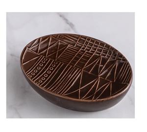 Jabonera Portátil de Madera de Lujo para Baño y Accesorios de Fregadero de Cocina, Color Marrón - Product Image 1