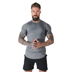 Camisetas Casuales de Manga Corta con Cuello Redondo y Corte Ajustado para Hombre, con Logotipo Personalizado, Tejido Transpirable de Secado Rápido, Color Bronceado, Modelo TS-R-2247 - Product Image 1