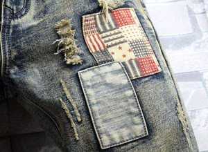 NOVEDAD DE VERANO 2025, pantalones cortos de mezclilla de algodón 100% con patrón sólido a la moda para hombre, ajuste holgado único Vintage más vendido - Product Image 5