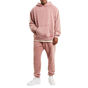 Sudaderas con capucha de gran tamaño para hombre de alta calidad 100% algodón sólido impermeable Anti-retráctil Casual tejido forrado diseño precio competitivo - Product Image 3