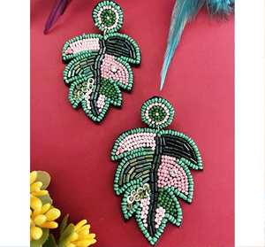 Pendientes de Corazón, Pendientes Personalizados con Múltiples Cuentas, Joyería Festiva para Mujer al Mejor Precio, Pendientes con Cuentas - Product Image 2