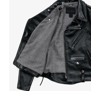 Veste de moto OEM ODM en toile, style club, avec fermeture boutonnée, col montant, coupe-vent, respirante, séchage rapide, pour l'automne - Product Image 3