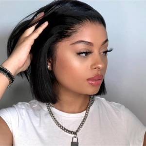 Wholesale 2 X 6 Boon Straight Hair <strong>Wig</strong> Peruvian bob Pas <strong>Cher</strong> Raw Hair Vendors One Donor - Product Image 1