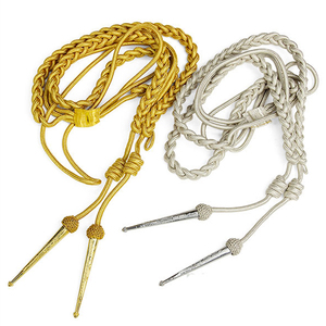 Aiguillette de soie 100% coton robe épaule cordon conseils personnalisés de haute qualité cordons personnalisés - Product Image 5
