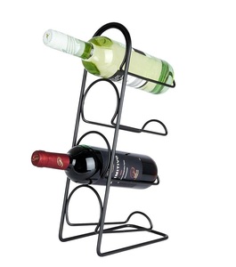 TQC Black Metal Frame EcoFriendly <b>Wine</b> Bottle <b>Rack</b> <b>Modern</b> <b>Wine</b> Bottle Display Stand for Hotel Restaurant-Hot Selling Decorative - Product Image 1